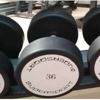 High quality custom commercial gym equipment weights set PU coated round dumbbells for sale BWH001