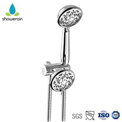 Silver Bathroom ABS Head Hand Shower Set