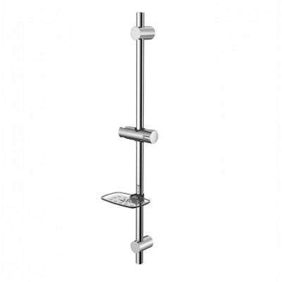 High quality Stainless steel  slider bar shower with adjustable height and soap holder