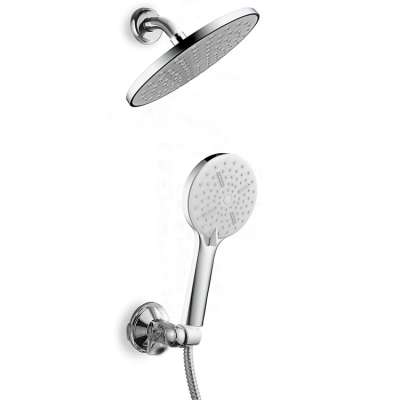 New design bath hand shower massage with wall mounted rain shower set