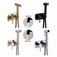 Brass Toilet Hot Cold Bidet Spray Handheld Bidet Diaper Set Bathroom Shower Set Shattaf Sprayer Jet Douche Kit